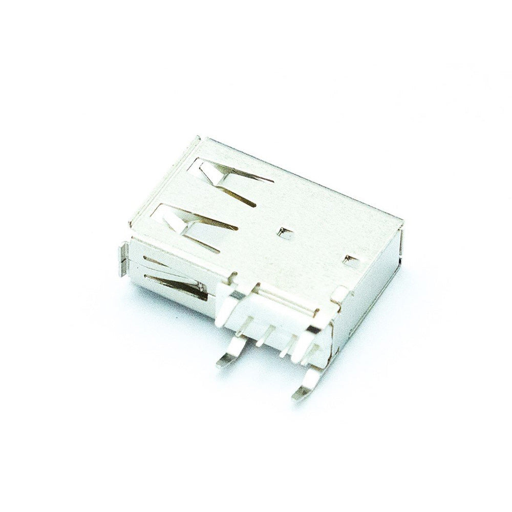 USB Type-A Vertical Female Jack Solder Connector
