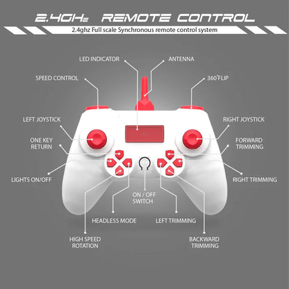 VEER 360 | RED | Altitude Holding Drone | Double Battery-Double Fun