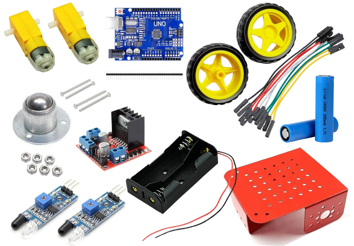 Arduino Spool Follower Arduino Line follower robot kit || ArrowTechCart – ArrowTechCart