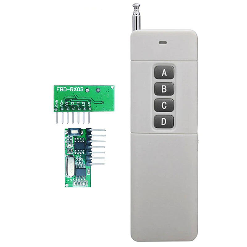 433mhz rf transmitter and receiver module Rf remote control module kit ...