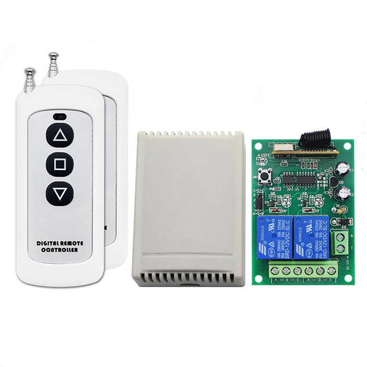 12V/24V 433mhz Frequency wireless remote motor Forward Reverse 2 Channel control switch